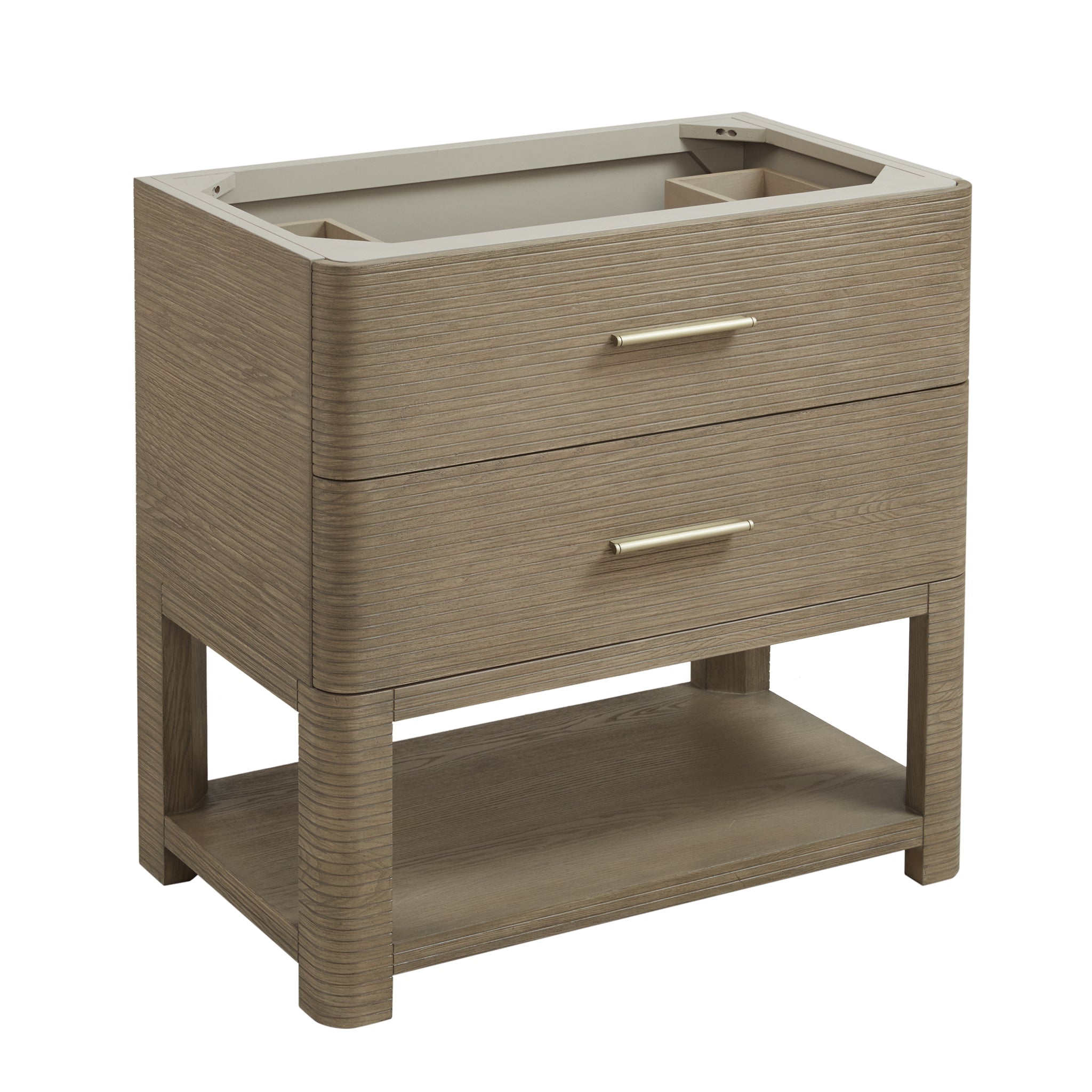 James Martin Vanities - Lucian 36" Single Vanity in Pebble Oak - D704 - V36 - PBO - 3VSL - Home Luxury USA