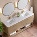 James Martin Vanities - Lucian 72" Double Vanity in Pebble Oak - D704 - V72 - PBO - 3WZ - Home Luxury USA