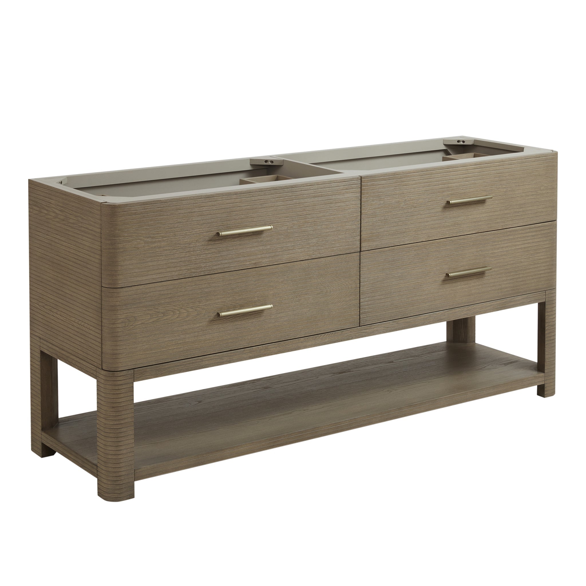 James Martin Vanities - Lucian 72" Double Vanity in Pebble Oak - D704 - V72 - PBO - Home Luxury USA