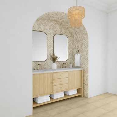 James Martin Vanities - Marigot Single 72" Double Vanity in Sunwashed Oak - Home Luxury USA