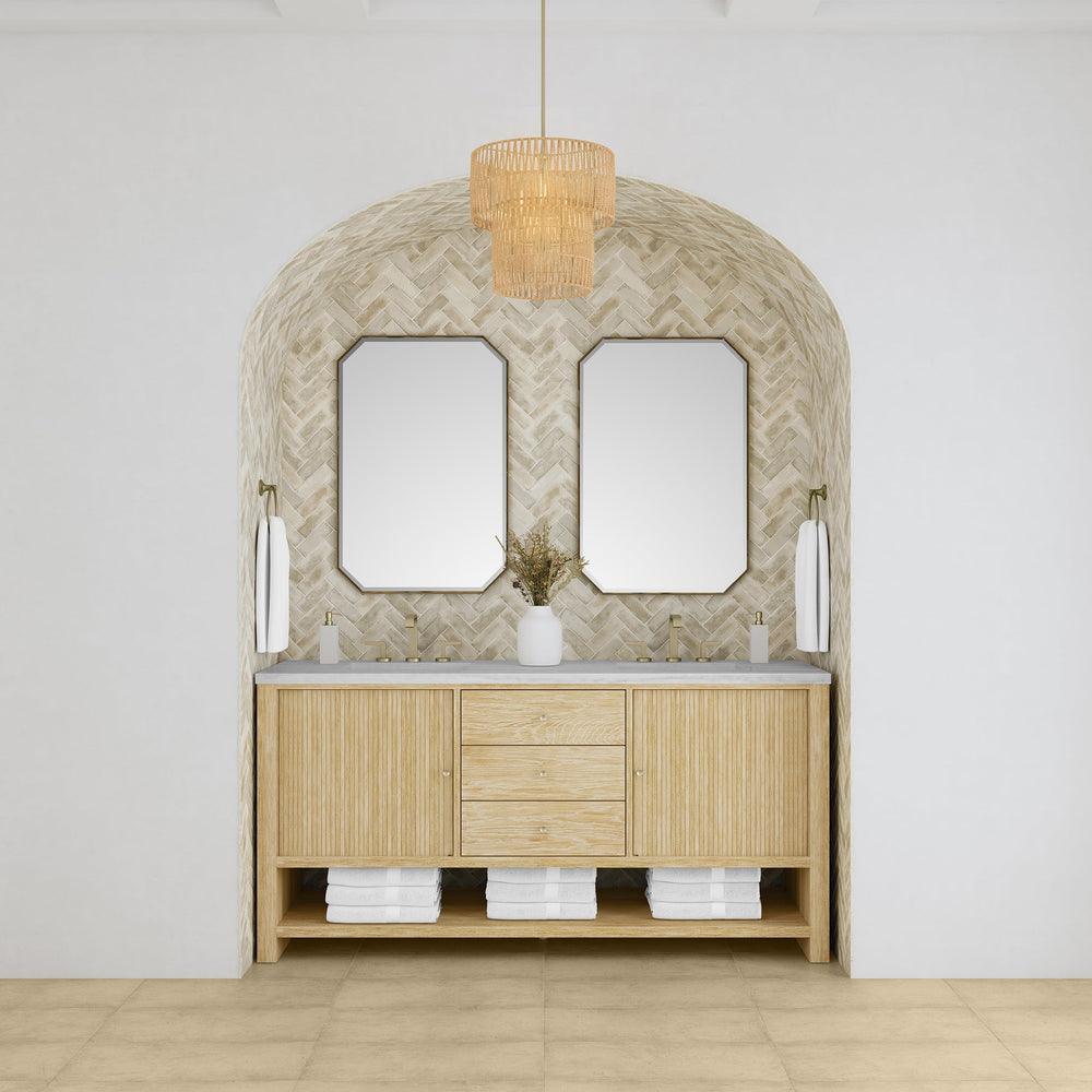 Marigot Single 72" Double Vanity in Sunwashed Oak by James Martin Vanities - SKU | Home Luxury USA