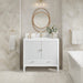 Myrrin 36" Single Vanity in Bright White by James Martin Vanities - SKU 485-V36-BW-1WZ | Home Luxury USA