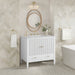 Myrrin 36" Single Vanity in Bright White by James Martin Vanities - SKU 485-V36-BW | Home Luxury USA