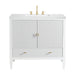 Myrrin 36" Single Vanity in Bright White by James Martin Vanities - SKU 485-V36-BW | Home Luxury USA