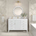 James Martin Vanities - Myrrin 48" Single Vanity in Bright White - 485 - V48 - BW - 1WZ - Home Luxury USA