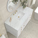 Myrrin 48" Single Vanity in Bright White by James Martin Vanities - SKU 485-V48-BW-3ENC | Home Luxury USA