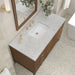 Myrrin 48" Single Vanity in Mid-Century Walnut by James Martin Vanities - SKU 485-V48-WLT-3EJP | Home Luxury USA