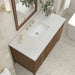 Myrrin 48" Single Vanity in Mid-Century Walnut by James Martin Vanities - SKU 485-V48-WLT-3LDL | Home Luxury USA