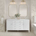 Myrrin 60" Double Vanity in Bright White by James Martin Vanities - SKU 485-V60D-BW | Home Luxury USA