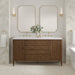 Myrrin 60" Double Vanity in Mid-Century Walnut by James Martin Vanities - SKU 485-V60D-WLT | Home Luxury USA