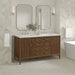 Myrrin 60" Double Vanity in Mid-Century Walnut by James Martin Vanities - SKU 485-V60D-WLT | Home Luxury USA