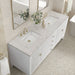 James Martin Vanities - Myrrin 72" Double Vanity in Bright White - 485 - V72 - BW - 3EJP - Home Luxury USA