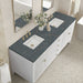 James Martin Vanities - Myrrin 72" Double Vanity in Bright White - 485 - V72 - BW - 3PBL - Home Luxury USA