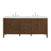 Myrrin 72" Double Vanity in Mid-Century Walnut by James Martin Vanities - SKU 485-V72-WLT | Home Luxury USA