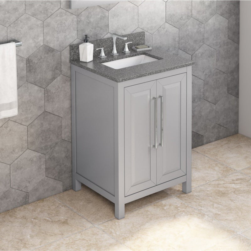 Jeffrey Alexander Cade 24-inch Single Bathroom Vanity Set With Top In Grey From Home Luxury USA
