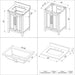 Cade 24-inch Single Bathroom Vanity Set - SKU VKITCAD24BKBGR | Home Luxury USA