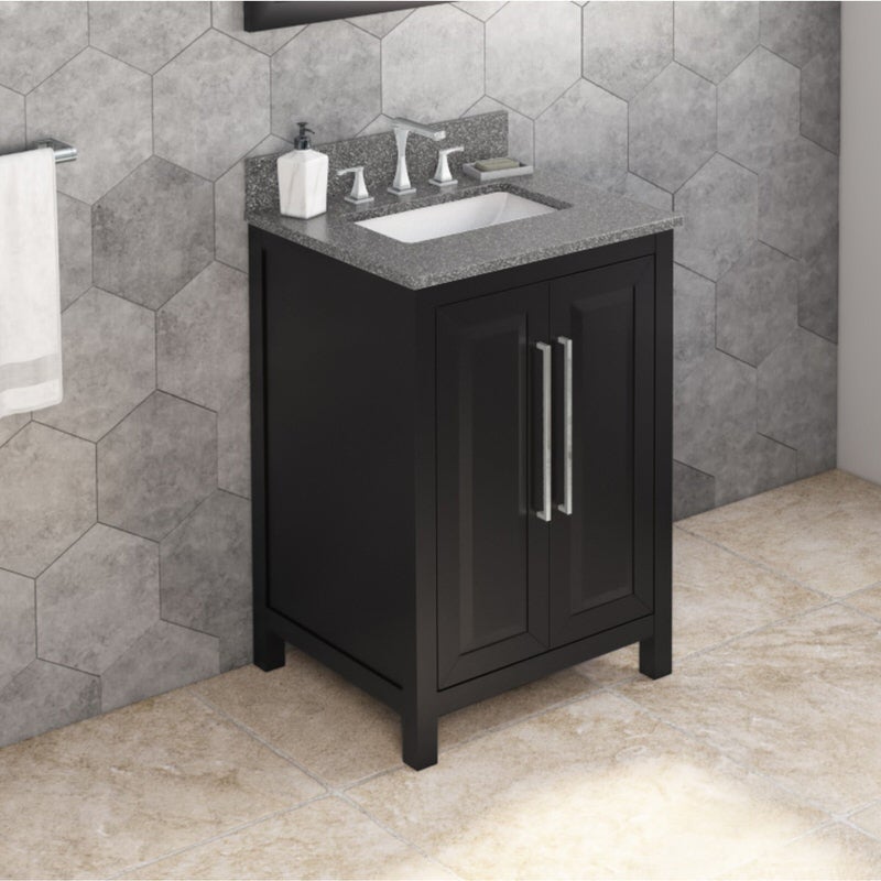 Cade 24-inch Single Bathroom Vanity Set - SKU VKITCAD24BKBOR | Home Luxury USA