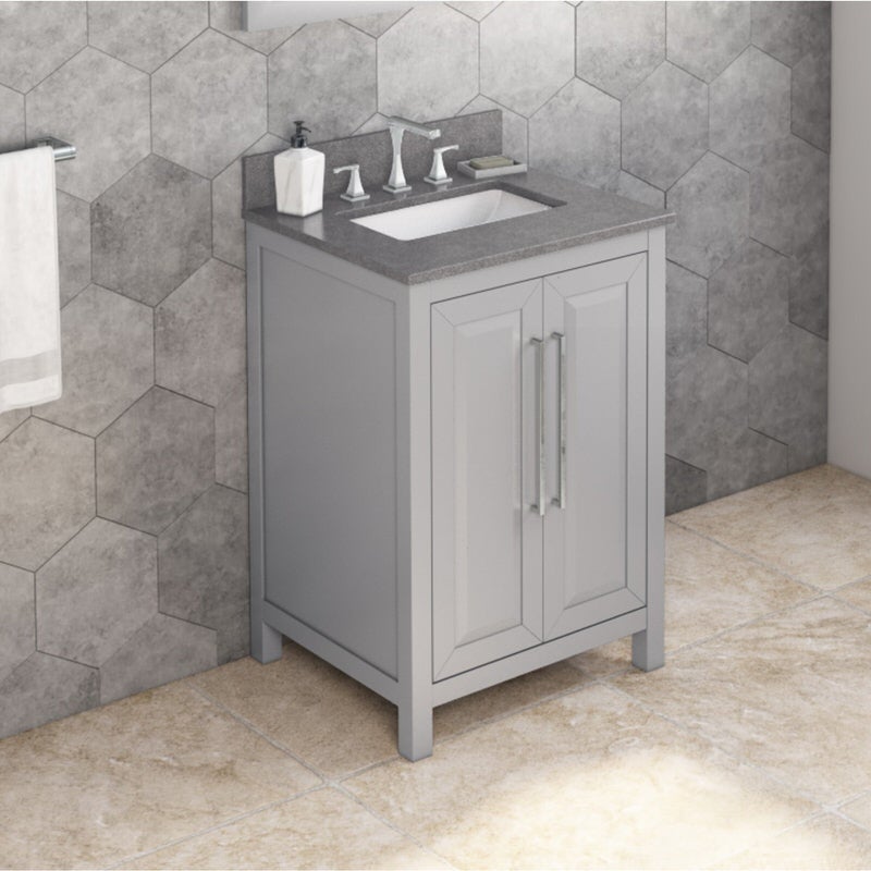 Cade 24-inch Single Bathroom Vanity Set - SKU VKITCAD24GRSGR | Home Luxury USA