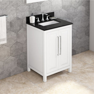 Cade 24-inch Single Bathroom Vanity Set - SKU VKITCAD24WHBGR | Home Luxury USA