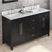 Jeffrey Alexander Cade 60-inch Double Bathroom Vanity Set With Top In Black From Home Luxury USA