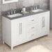 Jeffrey Alexander Cade 60-inch Double Bathroom Vanity Set With Top In White From Home Luxury USA