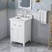Jeffrey Alexander Chatham 24-inch Bathroom Vanity With Top In White From Home Luxury USA