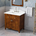 Jeffrey Alexander Chatham 36-inch Bathroom Vanity With Top In Brown From Home Luxury USA