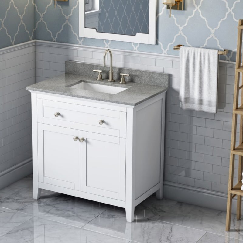 Jeffrey Alexander Chatham 36-inch Bathroom Vanity With Top In White From Home Luxury USA