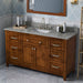 Jeffrey Alexander Chatham 60-inch Single Sink Bathroom Vanity With Top In Brown From Home Luxury USA