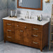 Jeffrey Alexander Chatham 60-inch Single Sink Bathroom Vanity With Top In Brown  From Home Luxury USA