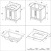 Jeffrey Alexander Cade 30-inch Single Bathroom Vanity Set - SKU VKITCAD30BKBGR | Home Luxury USA