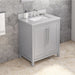 Jeffrey Alexander Cade 30-inch Single Bathroom Vanity Set - SKU VKITCAD30GRWCR | Home Luxury USA