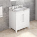 Jeffrey Alexander Cade 30-inch Single Bathroom Vanity Set - SKU VKITCAD30WHCQR | Home Luxury USA