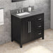 Jeffrey Alexander Cade 36-inch Left Offset Single Bathroom Vanity Set - SKU VKITCAD36BKBOR | Home Luxury USA