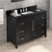 Jeffrey Alexander Cade 48-inch Single Bathroom Vanity Set - SKU VKITCAD48BKBGR | Home Luxury USA