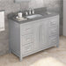 Jeffrey Alexander Cade 48-inch Single Bathroom Vanity Set - SKU VKITCAD48GRBOR | Home Luxury USA