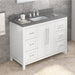 Jeffrey Alexander Cade 48-inch Single Bathroom Vanity Set - SKU VKITCAD48WHBOR | Home Luxury USA