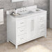 Jeffrey Alexander Cade 48-inch Single Bathroom Vanity Set - SKU VKITCAD48WHCQR | Home Luxury USA