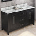 Jeffrey Alexander Cade 60-inch Double Bathroom Vanity Set - SKU VKITCAD60BKWCR | Home Luxury USA