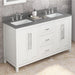 Jeffrey Alexander Cade 60-inch Double Bathroom Vanity Set - SKU VKITCAD60WHBOR | Home Luxury USA