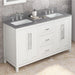 Jeffrey Alexander Cade 60-inch Double Bathroom Vanity Set - SKU VKITCAD60WHSGR | Home Luxury USA