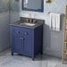 Jeffrey Alexander - Jeffrey Alexander Chatham 30 - inch Bathroom Vanity with Top - VKITCHA30BLBOR - Home Luxury USA