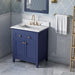 Jeffrey Alexander - Jeffrey Alexander Chatham 30 - inch Bathroom Vanity with Top - VKITCHA30BLCQR - Home Luxury USA