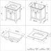 Jeffrey Alexander - Jeffrey Alexander Chatham 30 - inch Bathroom Vanity with Top - VKITCHA30CHWCR - Home Luxury USA