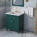 Jeffrey Alexander - Jeffrey Alexander Chatham 30 - inch Bathroom Vanity with Top - VKITCHA30GNWCR - Home Luxury USA