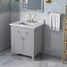 Jeffrey Alexander - Jeffrey Alexander Chatham 30 - inch Bathroom Vanity with Top - VKITCHA30GRWCR - Home Luxury USA