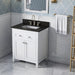 Jeffrey Alexander - Jeffrey Alexander Chatham 30 - inch Bathroom Vanity with Top - VKITCHA30WHBGR - Home Luxury USA