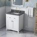 Jeffrey Alexander - Jeffrey Alexander Chatham 30 - inch Bathroom Vanity with Top - VKITCHA30WHBOR - Home Luxury USA