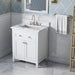 Jeffrey Alexander - Jeffrey Alexander Chatham 30 - inch Bathroom Vanity with Top - VKITCHA30WHCQR - Home Luxury USA