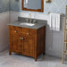 Jeffrey Alexander - Jeffrey Alexander Chatham 36 - inch Bathroom Vanity with Top - VKITCHA36CHBOR - Home Luxury USA